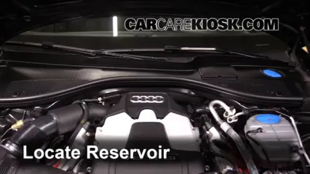 2013 Audi A6 Quattro Premium 3.0L V6 Supercharged Líquido limpiaparabrisas Agregar líquido